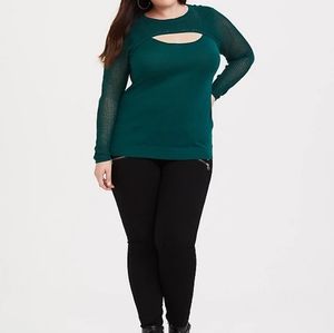 New TORRID Green Top Size 2